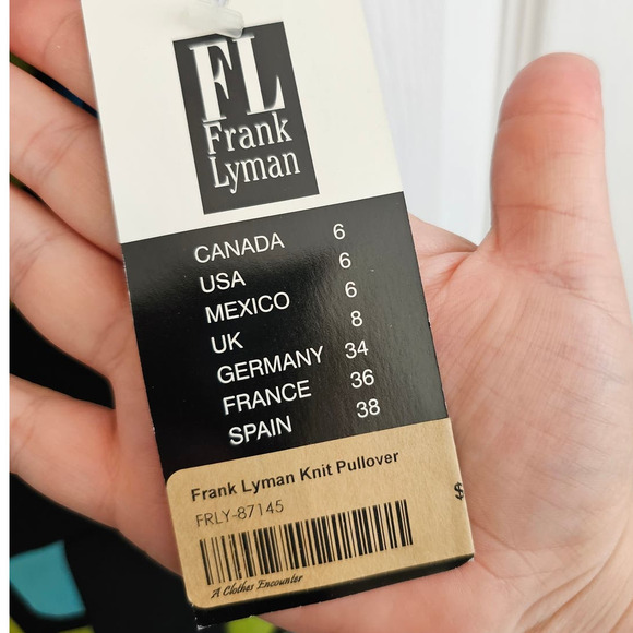 NWT Frank Lyman Design V Neckline Short Sleeve Top Size 6 - Picture 4 of 4